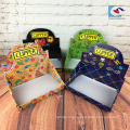 custom packaging printing counter display box for snacks and toys